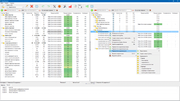 Автоматическое удаление одинаковых элементов из семантического ядра и группировка запросов делают возможным значительное сокращение времени, затрачиваемого SEO-специалистом на организацию семантической информации.